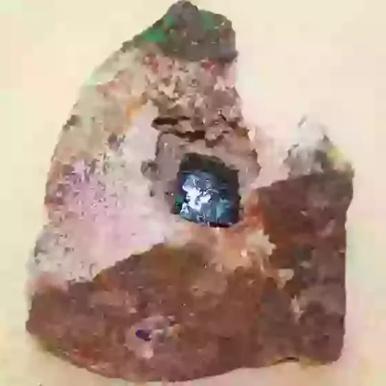 Azurite Crystal on Matrix